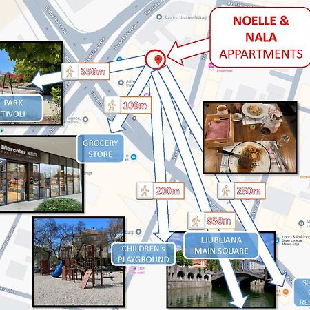 Noelle Apartment Ljubljana Eksteriør bilde
