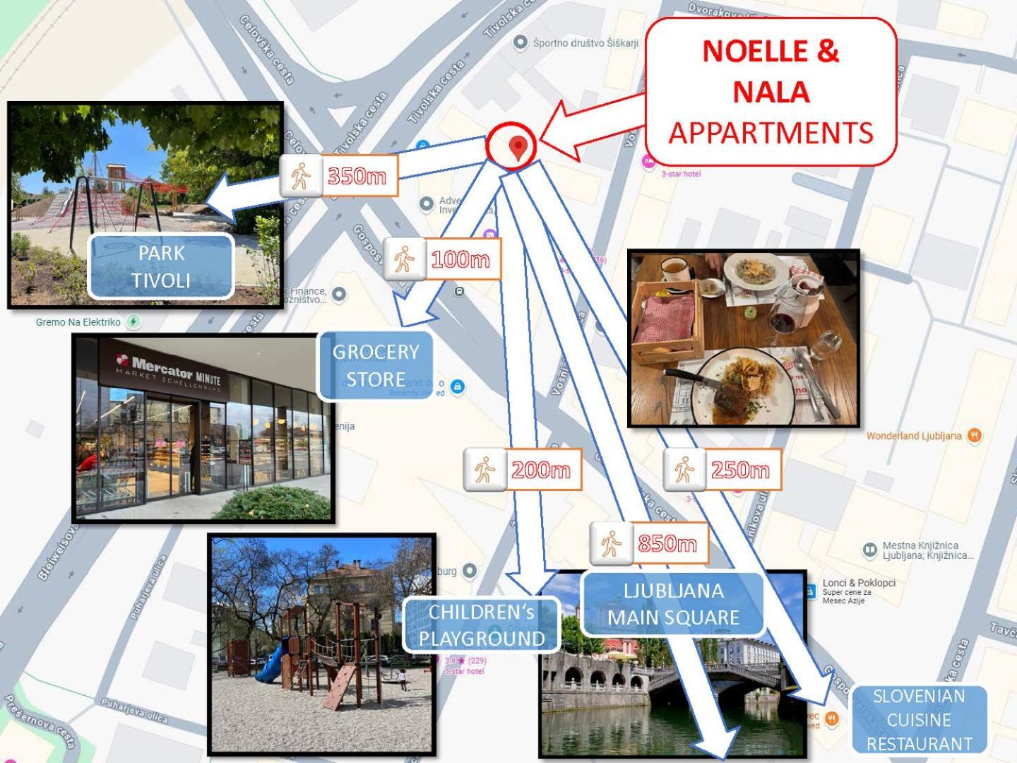 Noelle Apartment Ljubljana Eksteriør bilde